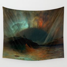 Aurora Borealis by Frederic Edwin Church Wall Tapestry
