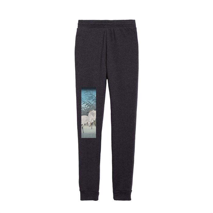 Egrets and Reeds in Moonlight Kids Joggers