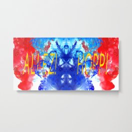 ALLEZ! HOPP! - Diptych Metal Print | Funny, Sports, Typography, Curated 