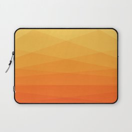 Orange and yellow ombre polygonal geometric pattern Laptop Sleeve