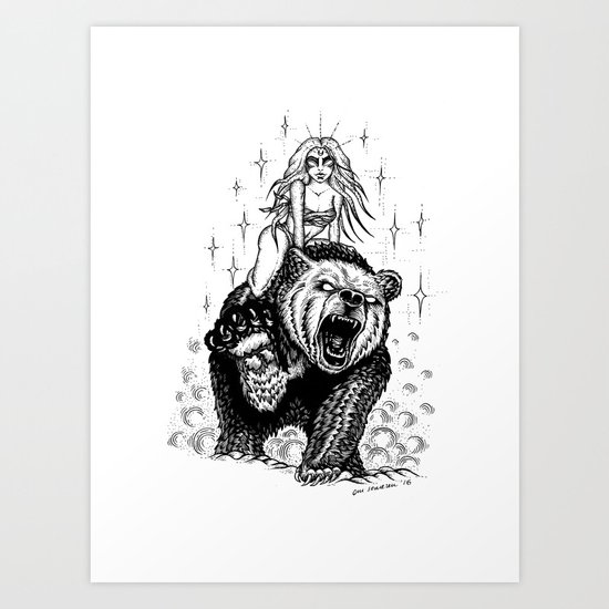 The marvelous couple Art Print