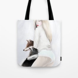 women_fox Tote Bag