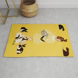 C Coles Phillips ‘Fadeaway Girl’ “A Friend of the Family” Rug