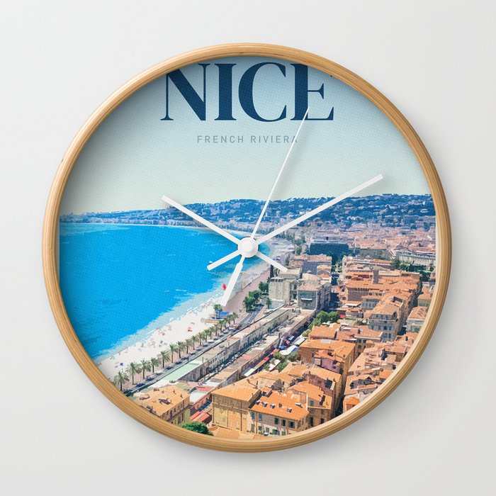 Visit Nice Wall Clock