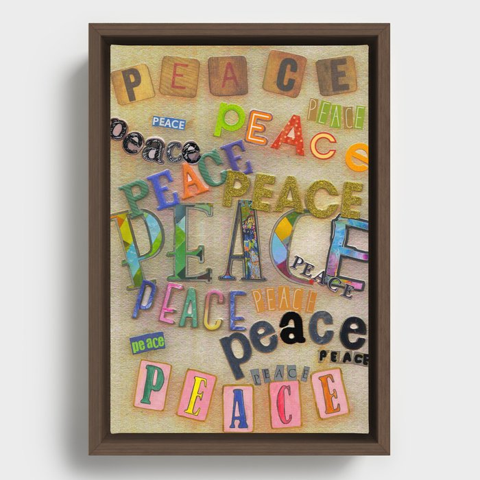 Peace Framed Canvas