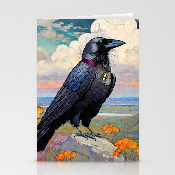 A Kind Crow Stationery Cards