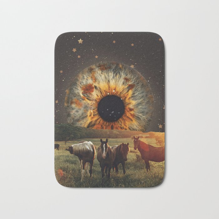 Night in the countryside Bath Mat
