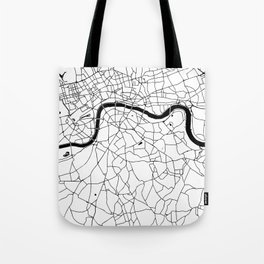 London Minimal Map Tote Bag