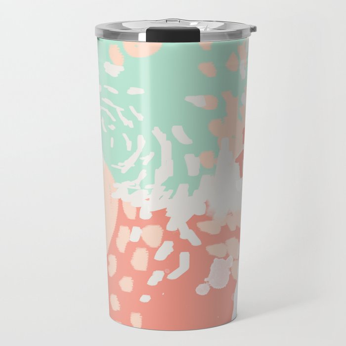 Pippa - minimal trendy gender neutral bright happy color palette nursery art Travel Mug