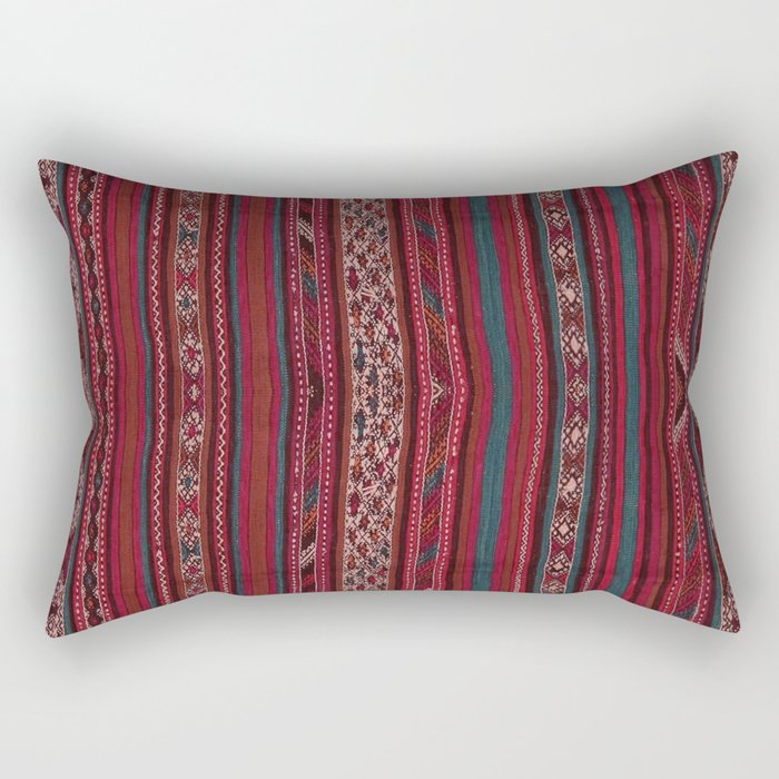 Oriental Moroccan Rug Design C4 Rectangular Pillow
