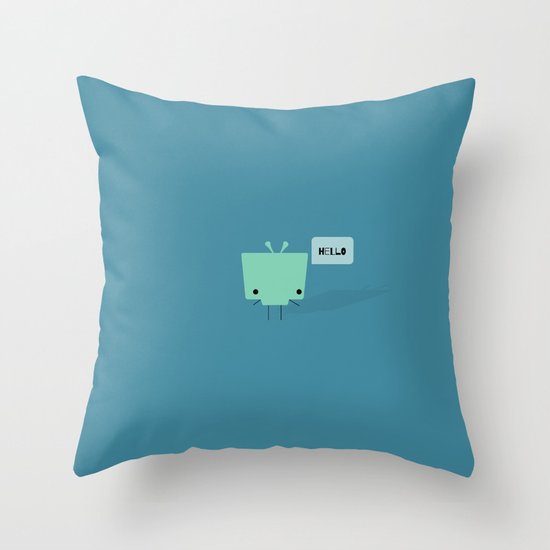 Hi Throw Pillow
