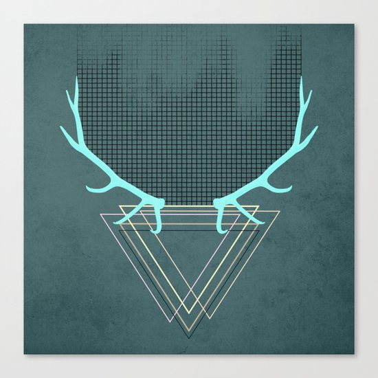 minimalistic deer Canvas Print