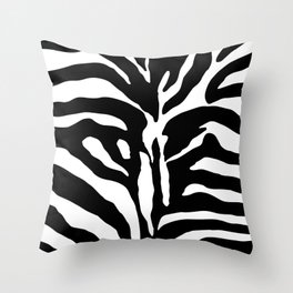 Black and white Zebra Stripes Design Throw Pillow