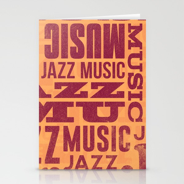 Jazz Poster Stationery Cards