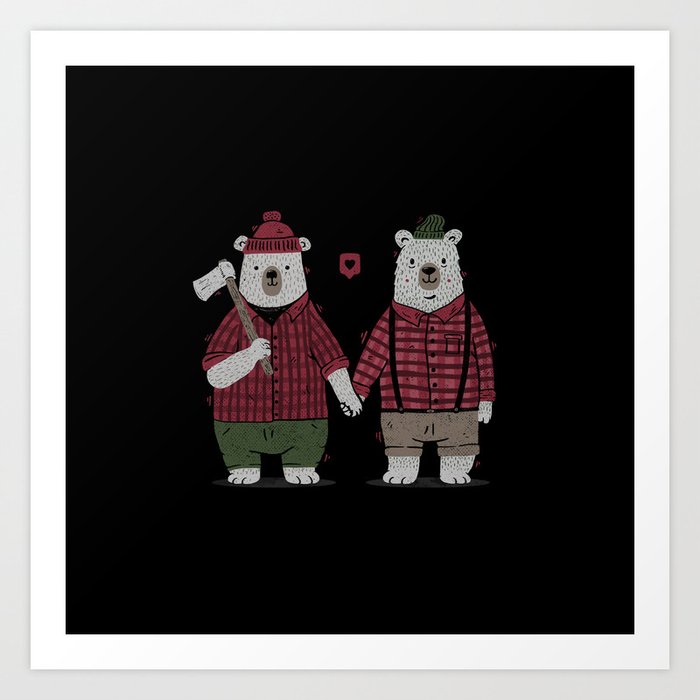 My Bear Valentine Art Print
