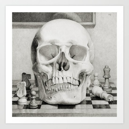 The King is Dead Art Print