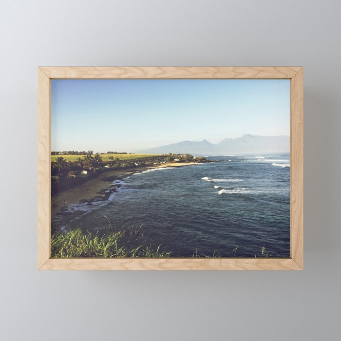 Hawaii Surfing Framed Mini Art Print