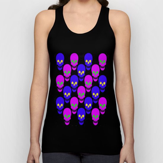 Bright Skulls Unisex Tank Top