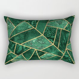 Deep Emerald Rectangular Pillow