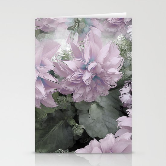 Pastel Dahlia's Stationery Cards