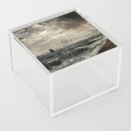 Stormy sea by John Constable Acrylic Box