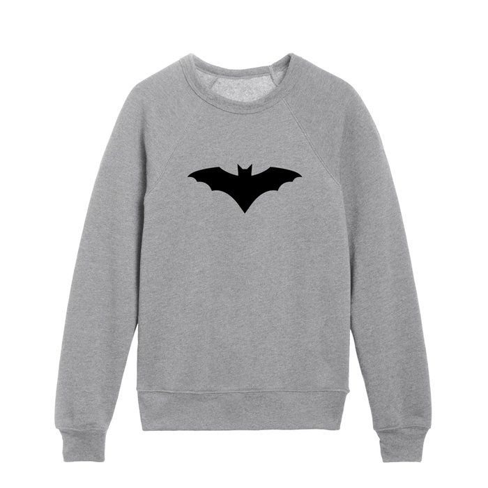 Black Bat Kids Crewneck