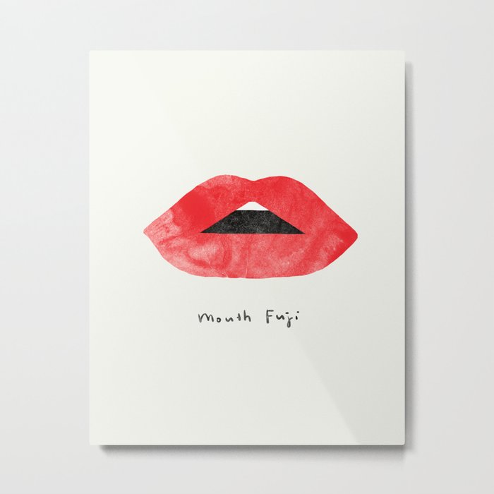 Mouth Fuji Metal Print