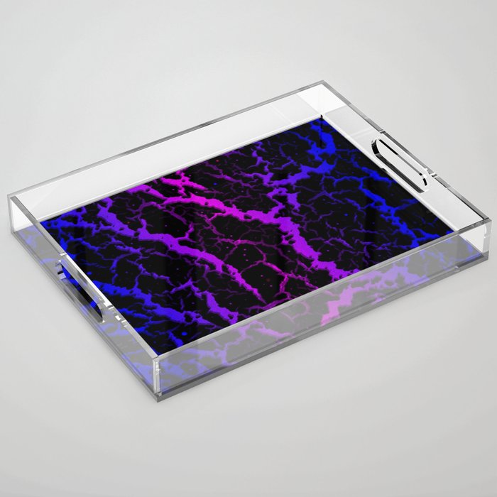Cracked Space Lava - Blue/Pink Acrylic Tray