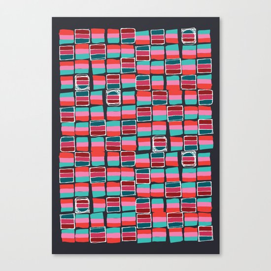 Pixel Pattern Canvas Print