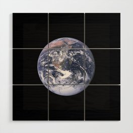 Nasa Picture 4: The earth from the space or the blue marble. Wood Wall Art