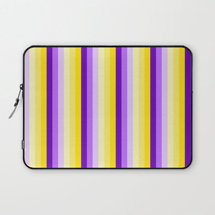 Complementary Color Harmony...yellow purple Laptop Sleeve