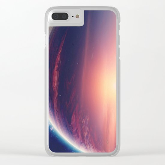 Jupiterian sunset Clear iPhone Case