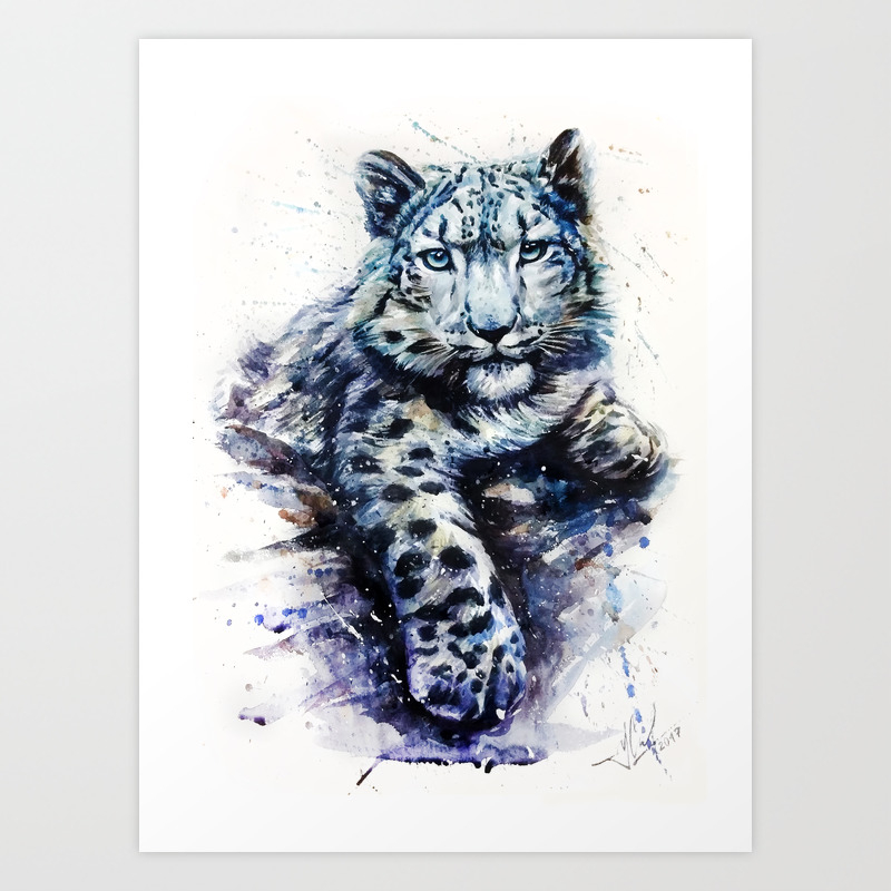 Snow Leopard Art Print By Kostart Society6