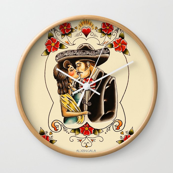 Mexican Couple Wall Clock