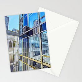 City Abstract  Stationery Card