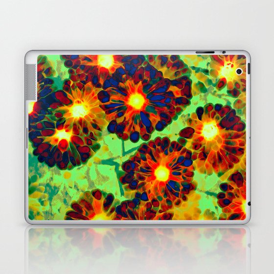 Glowing Bohemian floral batik  Laptop & iPad Skin
