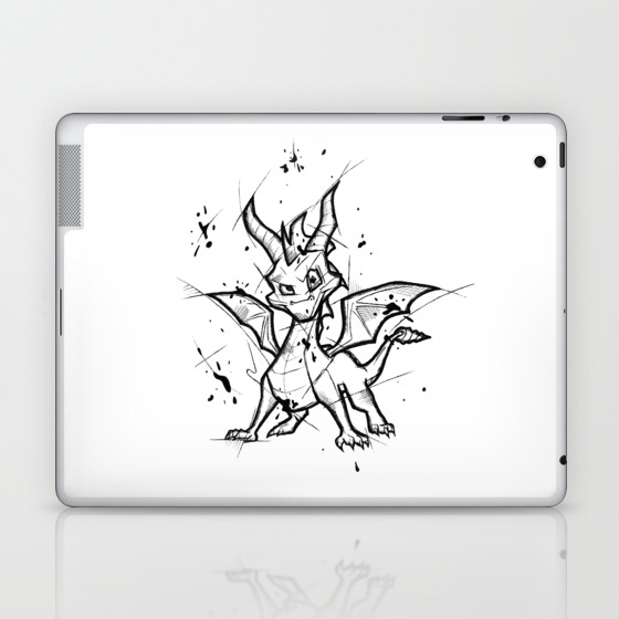 Spyro Handmade Drawing Made In Pencil And Ink Tattoo Sketch