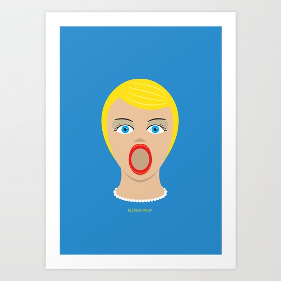 Blow Up Pin Up Art Print