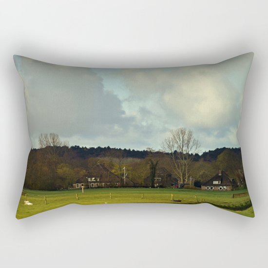 Farm view Rectangular Pillow