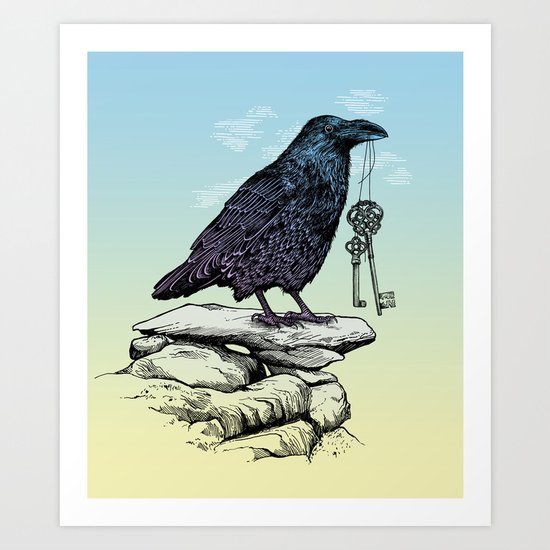 Raven's Keys Art Print