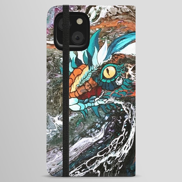 Colorful dragon iPhone Wallet Case