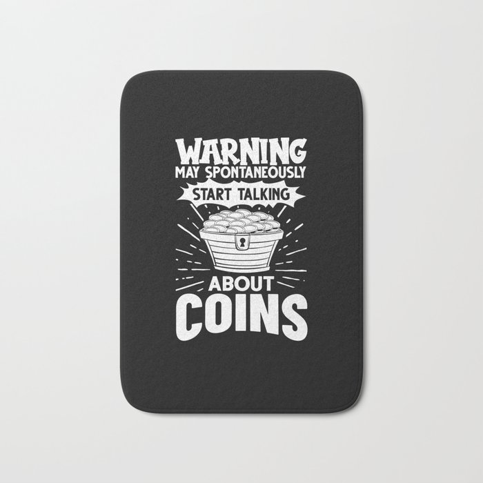 Coin Collecting Numismatist Beginner Pennies Money Bath Mat