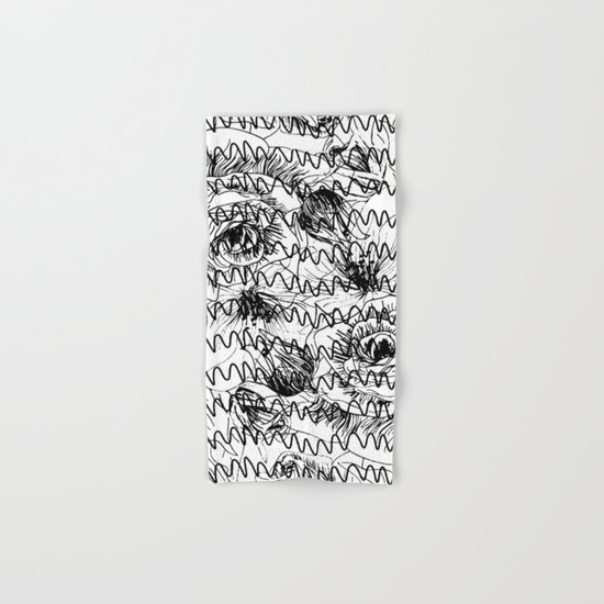 Floral graftti Hand & Bath Towel