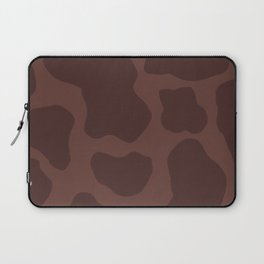 Brown + Tan Howdy Cow Spots, Hand-Painted Laptop Sleeve