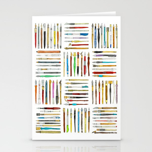 100 Writing Tools Poster Stationery Cards