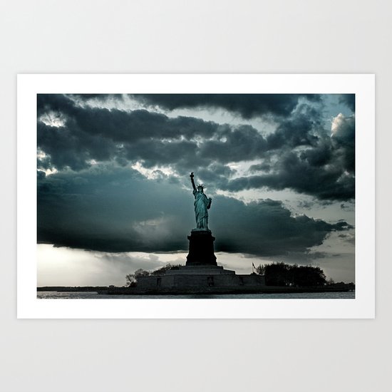 DARK SKIES Art Print