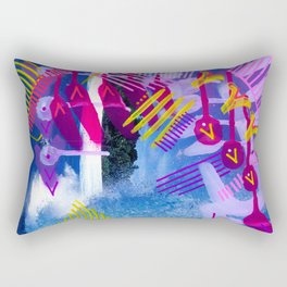 Wave purple Rectangular Pillow
