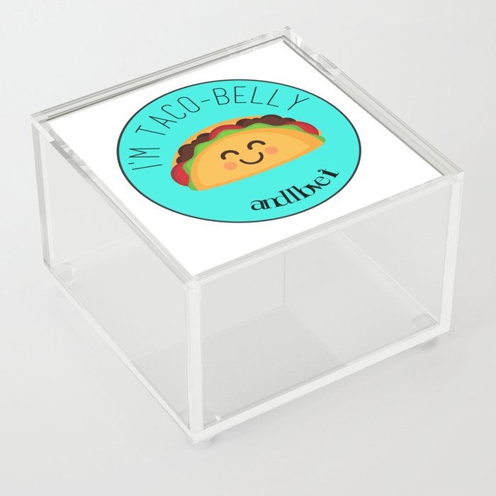 Funny Design, Taco design, Food design Acrylic Box