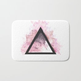 Abstract Triangle (Red) Bath Mat
