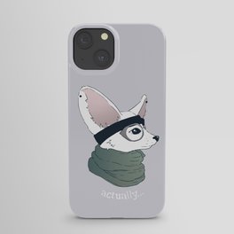 Actually... Hipster Fennec Fox iPhone Case